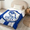 Sheffield Wednesday Druck Flanelldecke, Hohe Qualität, Bequem für alle Jahreszeiten, Heimdekoration, Wärme und Komfort, Perfekt für Weihnachtsgeschenke