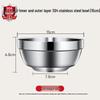 HOCUF 304 Stainless Steel Double-Layer Bowl