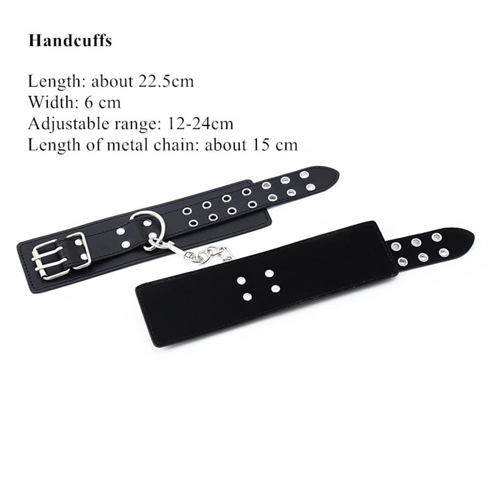 Bdsm Leather Bondage Slave Fetish Wrist Handcuffs Ankle Shackles Adjustable Restraint Sex Cuff Belt Sex Toys Exotic