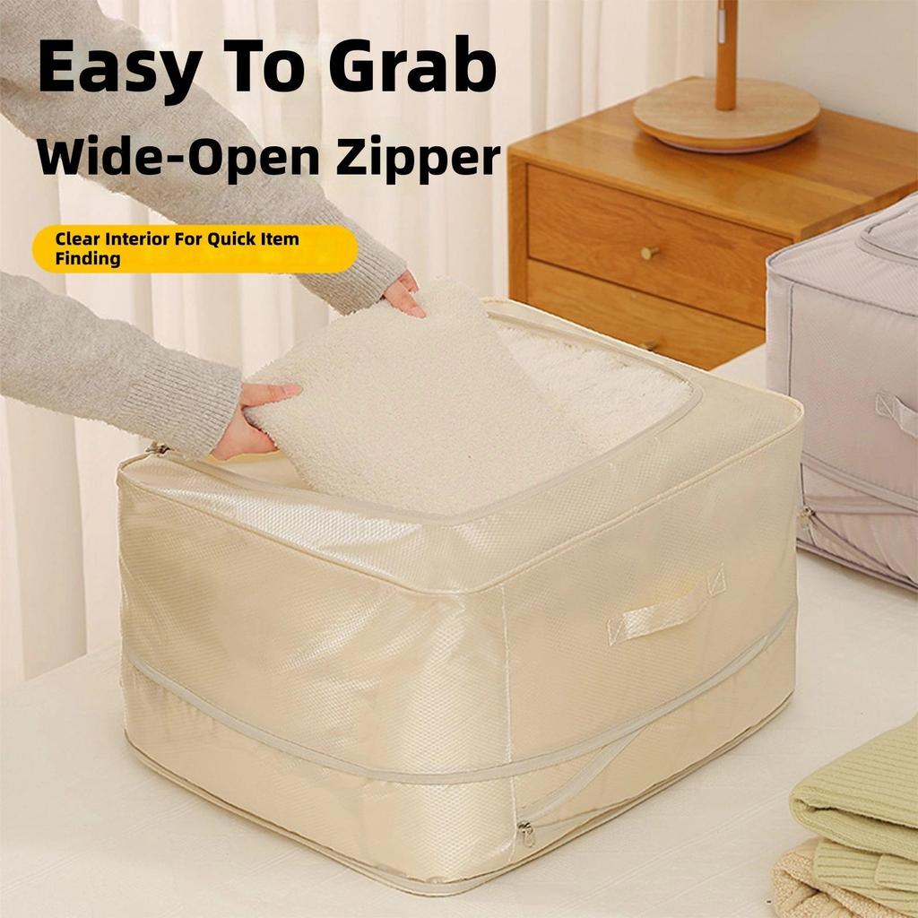 Large Capacity Luggage Packing For Closet Bedding Compression Organizers Comforter Storage Bag Duvet Quilt Pillows