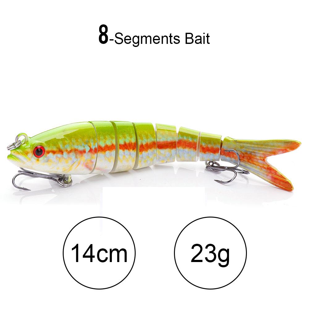 10cm 10g Sinking Crankbaits Fishing Lure 10-segments Wobbler Hard Artificial Bait For Pike Fishing Accessories Swimbait
