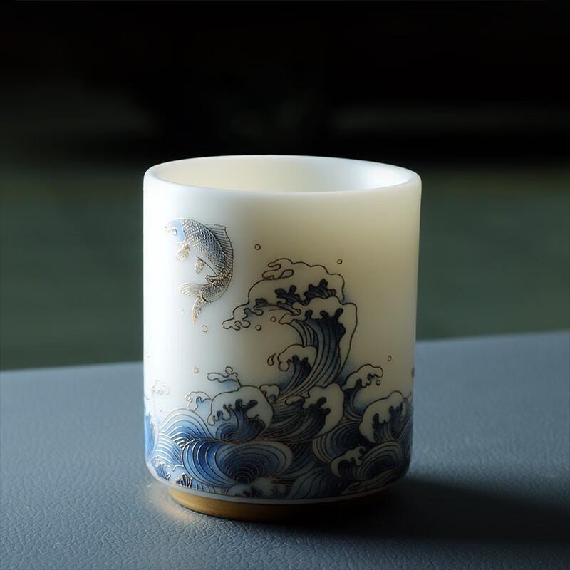 Chaxun Dehua Mutton-fat Jade Porcelain Gongfu Teacup