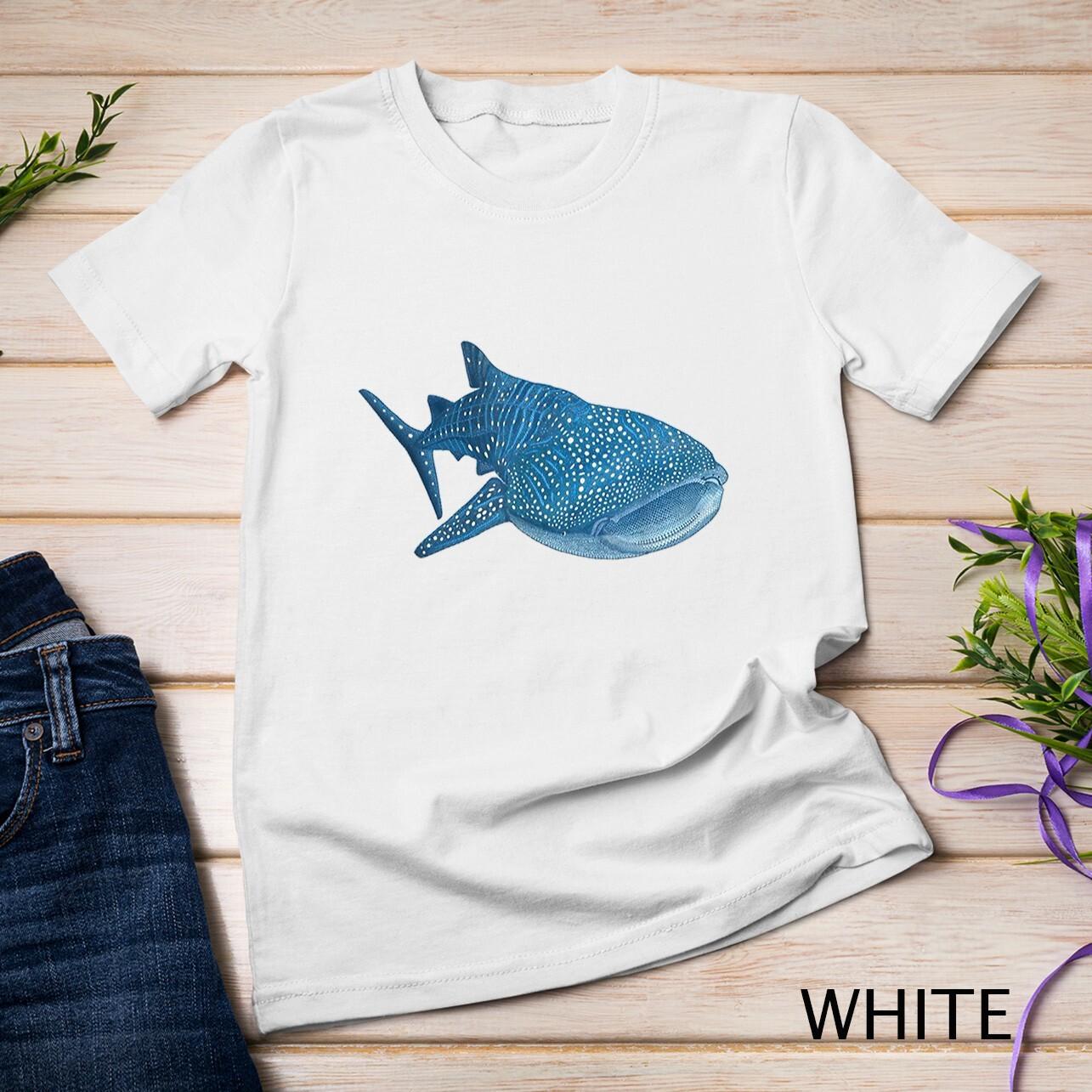 Whale Shark T-Shirt Mens Womens Tees Top Scuba Diving Snorkeling Tee Unisex T-Shirt Mens Womens Tees Top S