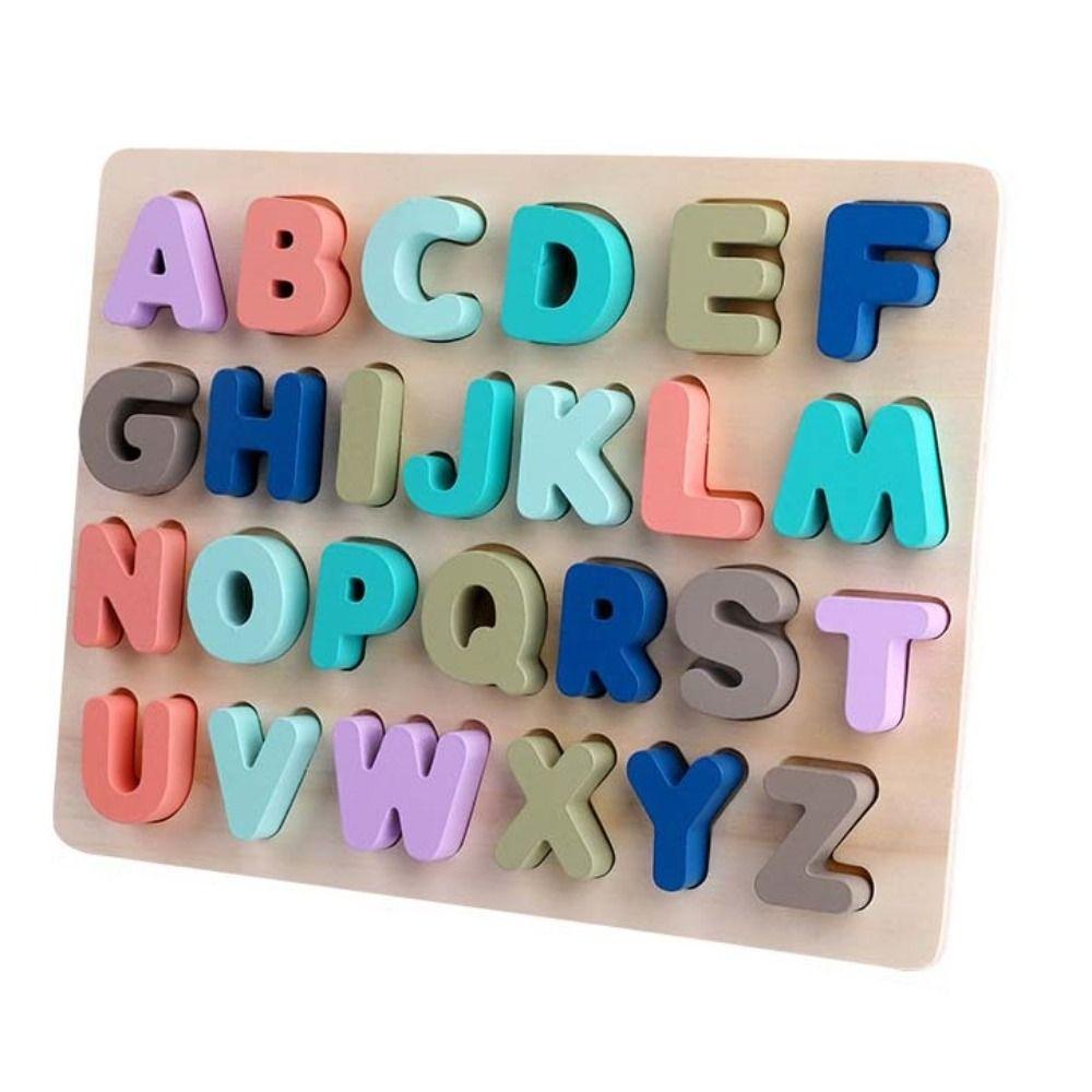 Early Education Alphabet Number Puzzle Matching Games Kids Puzzle Toys Birthday Gift