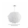 Feather Pendant Light Romantic Chandelier for Bedroom, Living Room 25CM