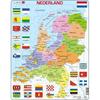 Puzzle Map of the Netherlands - Larsen - 48 Pieces - Travel and Maps Theme - for Children