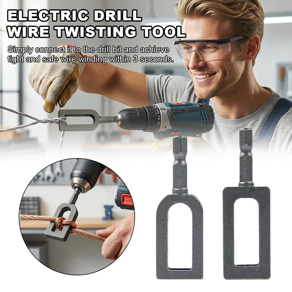 Duty Drill Wire Twister Tool Wire Tying For Electric Drill Twisting Sleeve Drill Chuck Chain Link Fence Twister