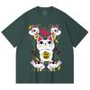 230 g/m² 100% Baumwolle DanDaDan V6 Turbo Oma Druck Unisex Schweres Baumwoll-T-Shirt
