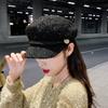Beret Trendy Autumn and Winter Hat Octagonal Hat British Retro Fashion Internet Celebrity Versatile Cap