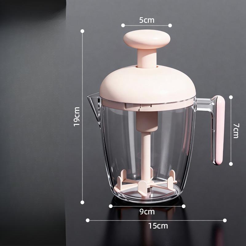 

Multi Functional Press Mixer for Home Use, New Type of Blender for Frothing, Egg Cream Baking, and Large Capacity Egg Beater цвітіння вишні, рожевий колір
