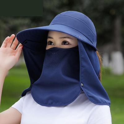 Sommerhut Damen Outdoor Radfahren Sonnenschutz Gesicht Maswide Brim Atmungsaktiv Sonnenschutz Sonnenhüte Casual Sonnenhut Visier UV-Schutz Neu