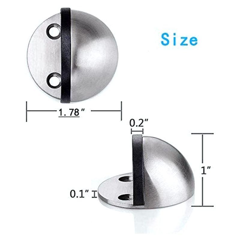 A84E-4 Pack Door Stoppers Door Stop For Hotel Home Snowboard Hanger No Need To Drill Floor Door Stop
