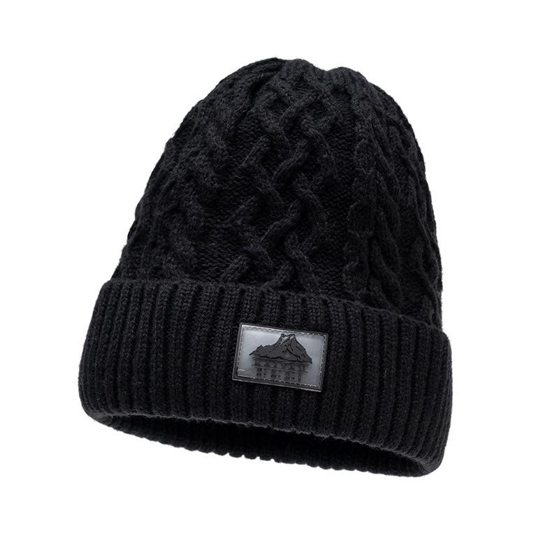 Samt Strickmütze Warme Wollmütze Herren Damen Winter Winddicht Kältefest Ohrenschutz Mütze