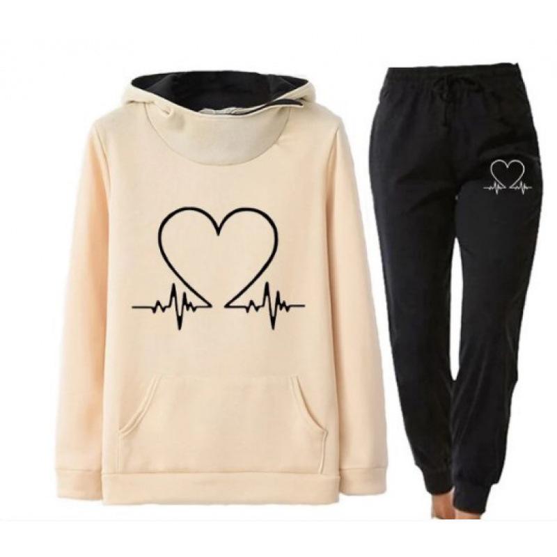 2023 Unisex Bedrucktes Sweatshirt und Jogging-Hoodie Set - Herbst/Winter Freizeit-Sportbekleidung.