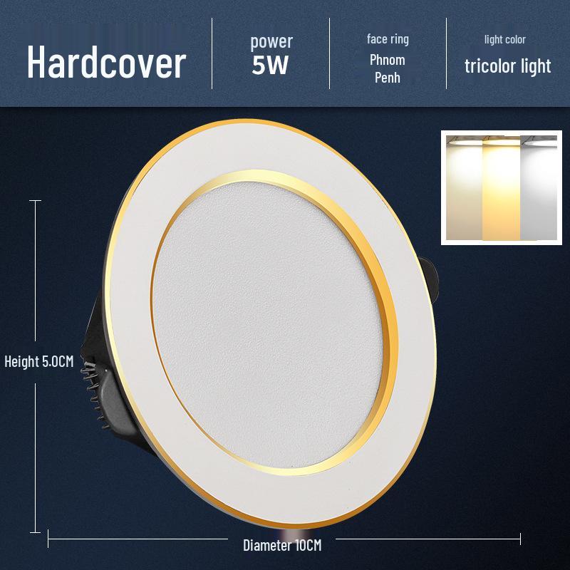 5W LED Recessed Ceiling Spotlight for Living Room - 7.5cm Opening