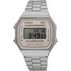 Casio Vintage Series A168WA-8AY Digital Watch Silver Light Beige Unisex Kids