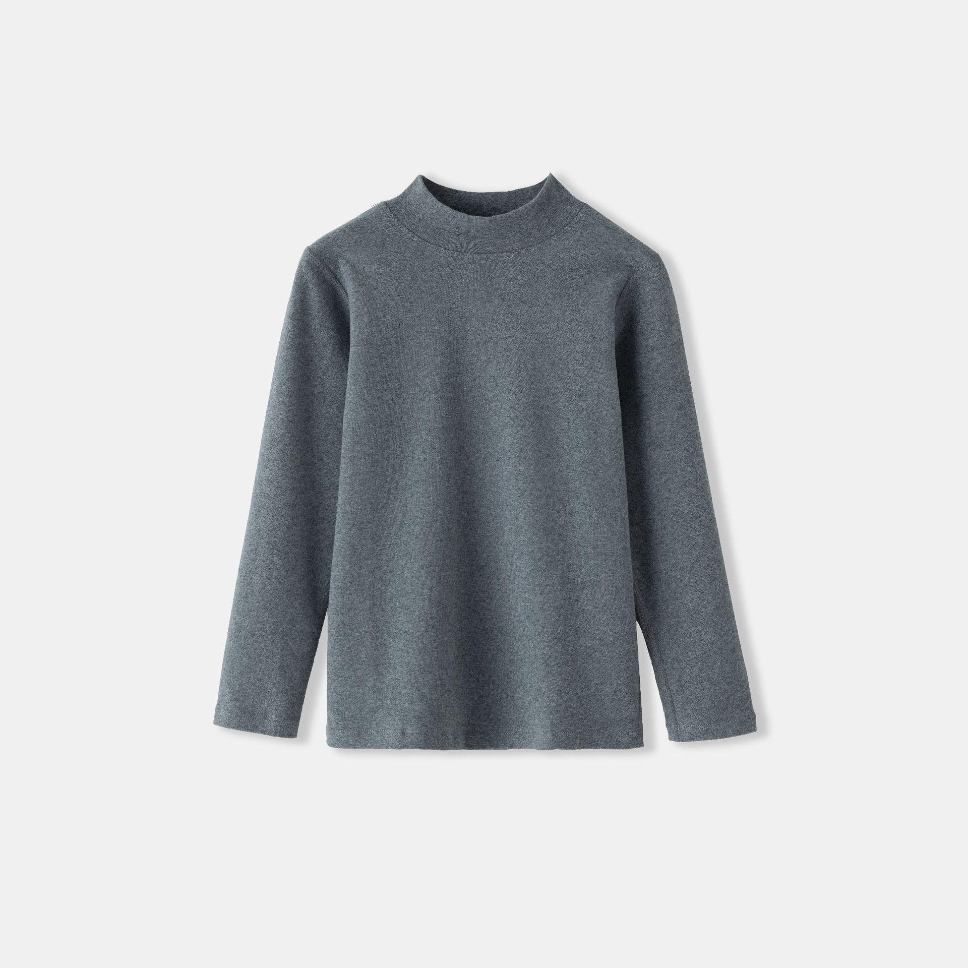 

Kids Striped Mid-Neck Warm Top for Boys and Girls - Autumn/Winter Base Layer 120cm