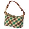 MIU MIU Logo Wolle Clutch Damen Clutch Kamel Grün 5NE841_2IFK_F0HDZ