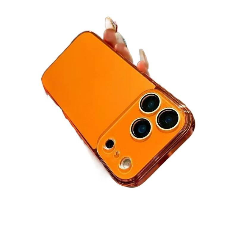 Matte Electroplated Phone Case IPhone 17 Pro Max 16 15 With Built-in Camera Lens Protector Drop Protection