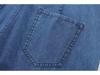 Women's Early Autumn Denim Set: Turn-Down Collar Tie-Waist Shirt & Draping Wide-Leg Pants