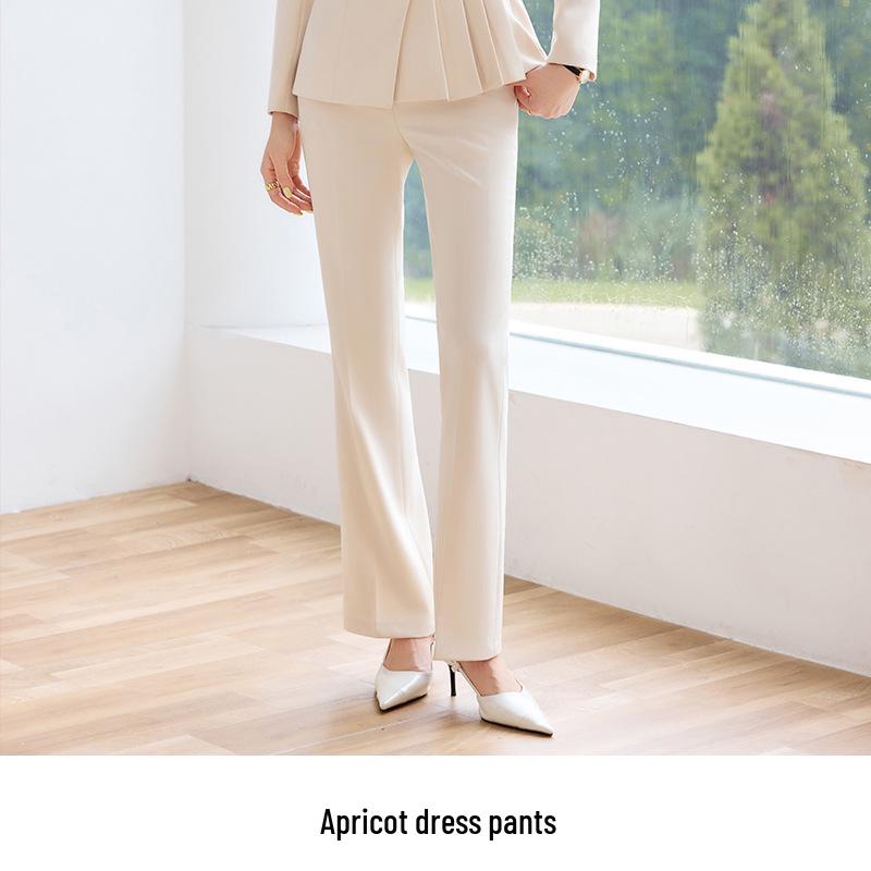 2025 Autumn Apricot Women's Suit Set: Professional Attire for Hotel and Jewelry Store Managers