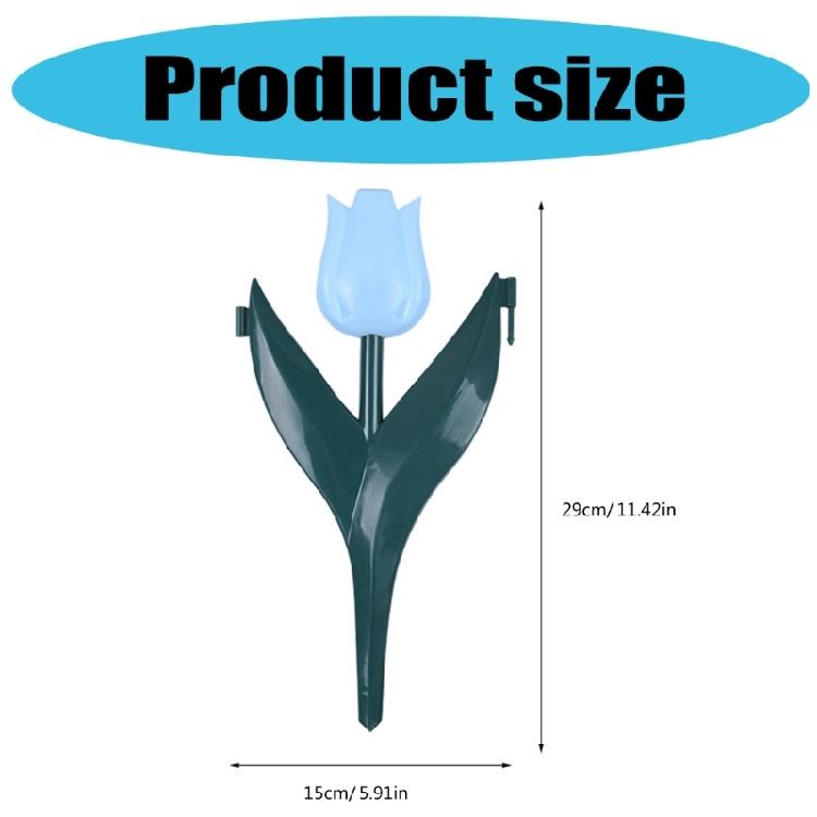 Decorative Tulips Flower Design Fence PVC Garden Fence for Interlocking of Yard and Pathway Borders Gardening Supply
