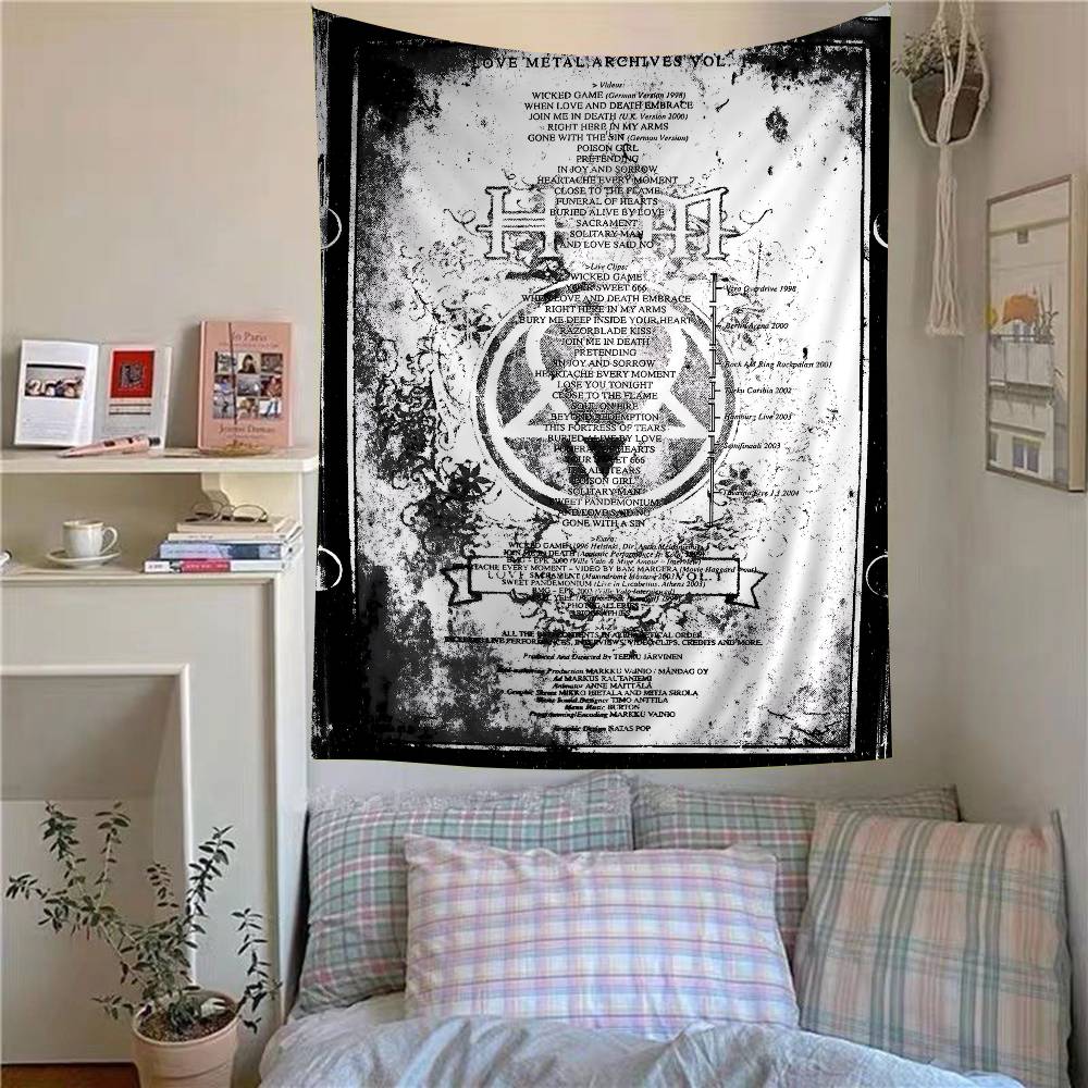 Rock HhIM Band Hanging Bohemian Tapestry Hanging Tarot Hippie Wall Rugs Dorm Japanese Tapestry