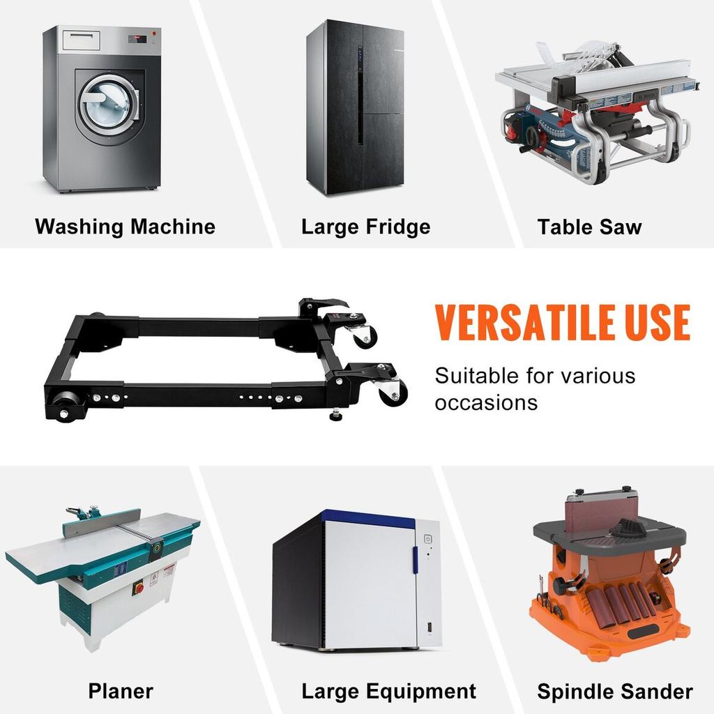 Mobile Base Heavy Duty Universal Stand 1500 Lb Capacity For Tools Machines