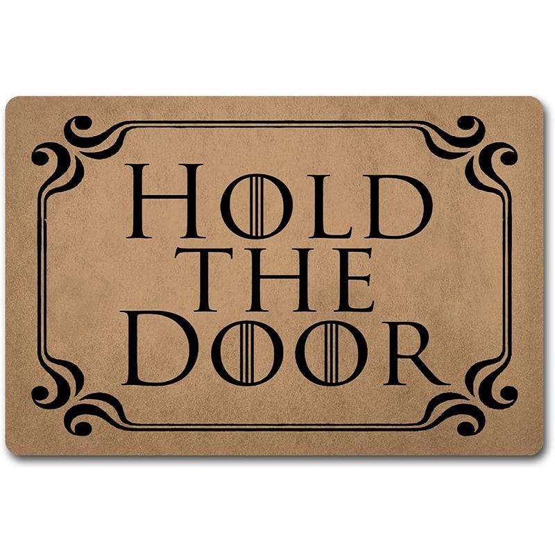 1Pc Welcome Door Rug A Variety of Letter Patterns Non-slip Floormat Bedroom Kitchen Entrance Doormat Machine Washable Carpet