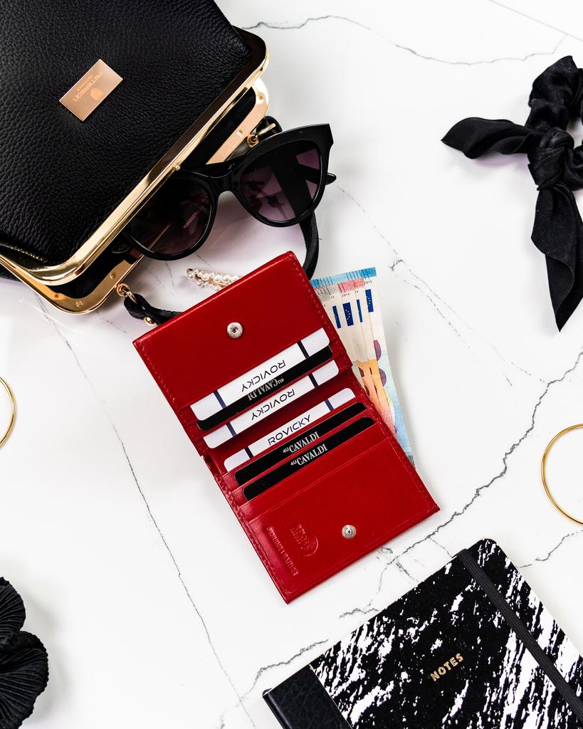 Women's leather wallet RD-AN01-GCL RED