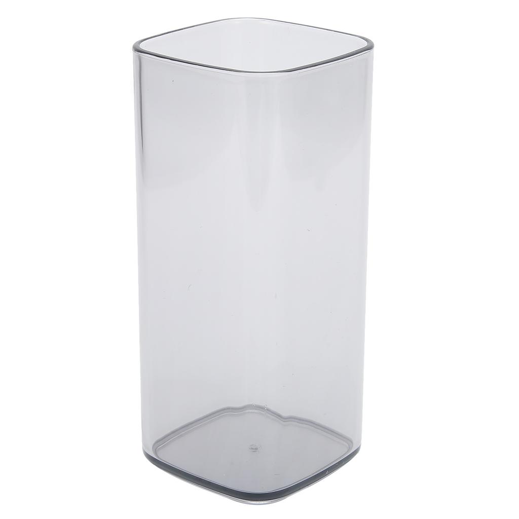 400ml Square Acrylic Cup Reusable Modern Tea Milk Juice Coffee Mug for Home Office UseGray