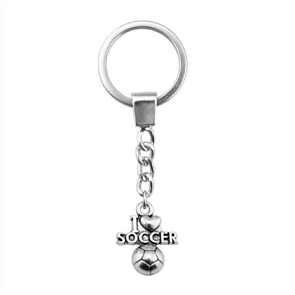 Minimalist Tags Heart Keychain Text Love Theme Key Ring 30mm Ring