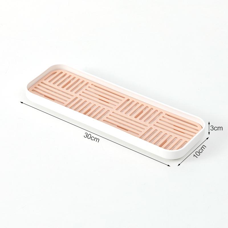 Nordic Style Rectangular Plastic Tea and Cup Draining Tray for Living Room
