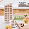 ecoco Press-Type 21-Grid Silicone Ice Cube Tray