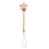 Pacifier Clip Babies Nipple Holder Pacifier Chain Dummy Holder Pacifier Clip Beech Wooden Star Pacifiers for babies Newborn Toys