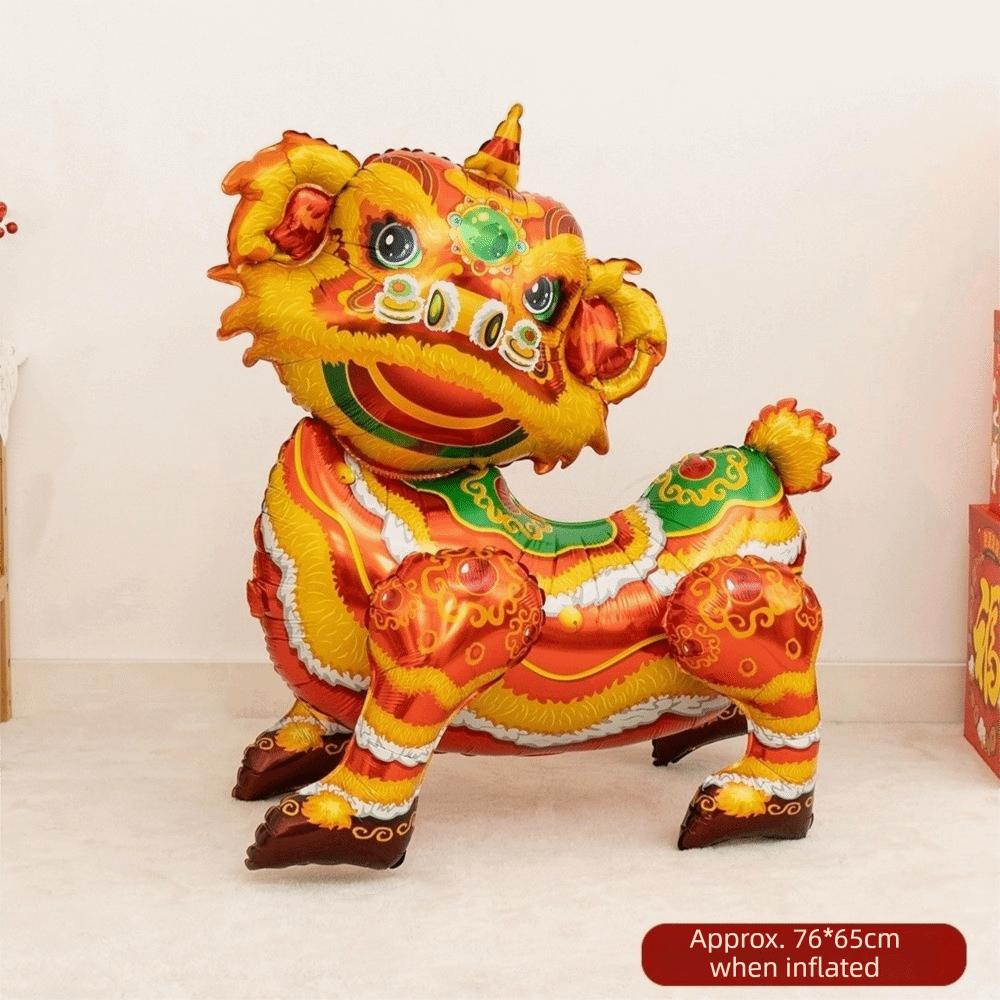 Horse Year Foil Balloons DIY Decoration Props Inflatable Balloon  Spring Festival Supplies