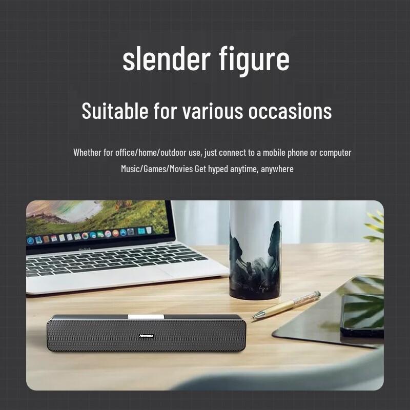 Newmine MX07 Wired USB Desktop Computer Speakers CN plug (adapter included)