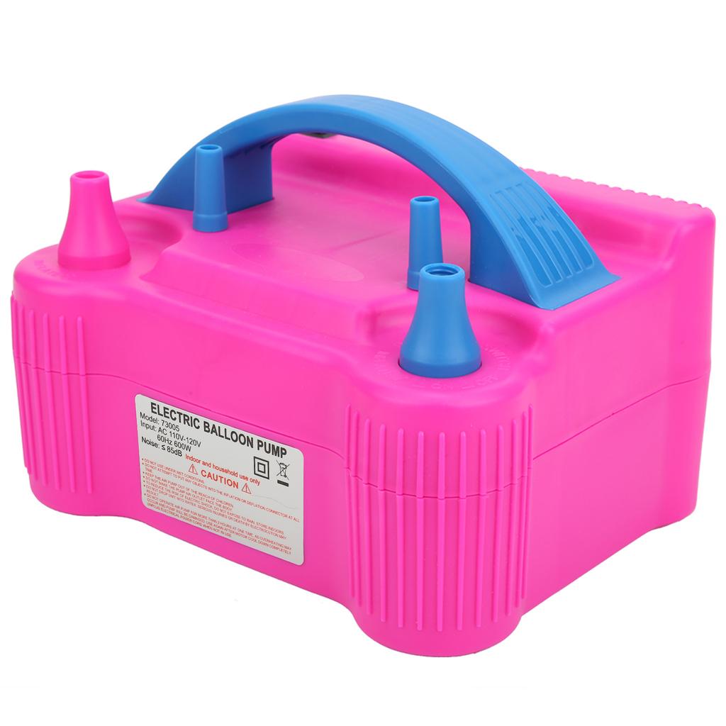 Pompă Electrică de Baloane Suflantă Umflator cu Aer 2 Duze Mic Portabil Putere Mare 600W Rata Stabilă