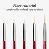 5 Pieces Nail Art Liner Brushes Nail Painting Brush Pen Painting Nail Art Brushes 5mm/8mm/11mm/13mm/15mm for Salons
