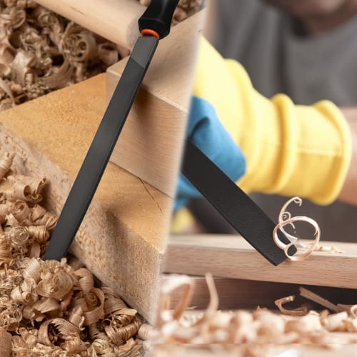 20-Piece Metal File Set: Includes Wood, Iron, and Bar Files, Round, Half-Round, Triangular, and Flat Metal Files, and Includes a Storage Bag