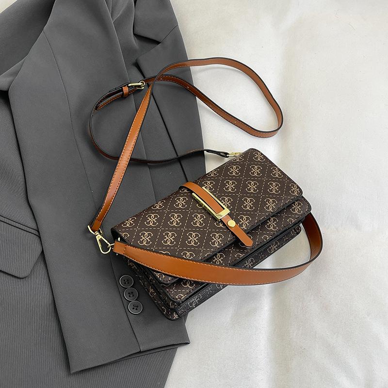 New Women's Bag Fashion Handbag Small Square Bag Popular Foreign Style Niche Women's Shoulder Bag Messenger Bag Underarm Bag