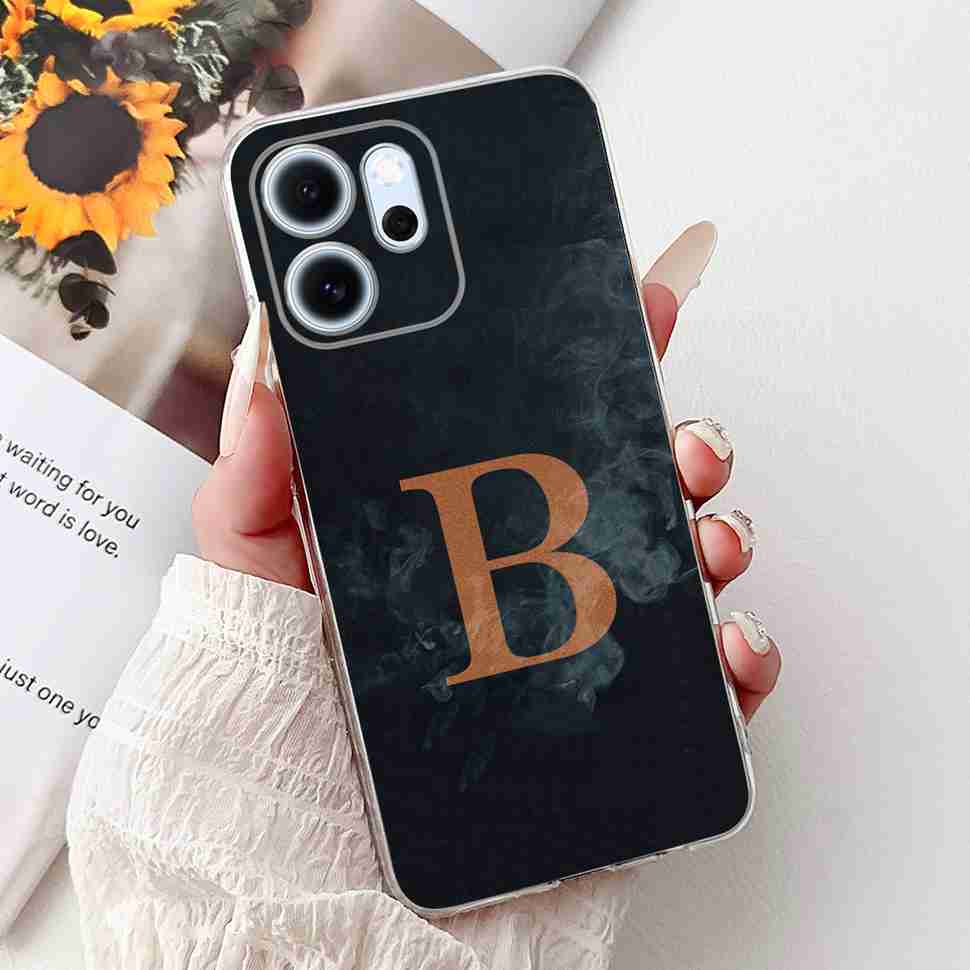 For Oppo Reno14 F 5G 6.57" Case Popular Design Letters A-Z Crown TPU Soft Silicone Cover For Oppo Reno 14F CPH2743 Phone Casing