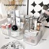 Acrylic Makeup Brush & Lipstick Organizer with Skincare Product Holder