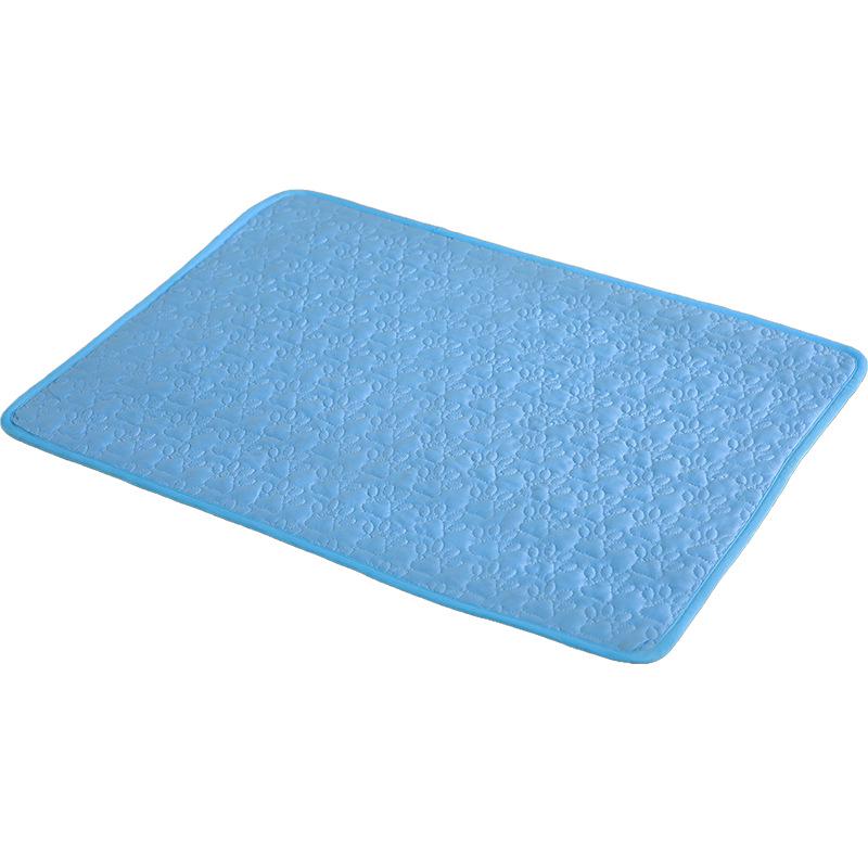 

Breathable Non-Slip Ice Silk Cooling Pad for Dogs and Cats XS/40x30CM синий