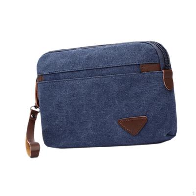 Men's Clutch Bag Casual Card Holder Lightweight Stylish Portable Zipper Purse