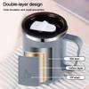 Thermal Mug 304 Stainless Steel Liner Wide-mouth Design Fashionable With High Beauty Wholesale Taza Simple Office Mug Durable