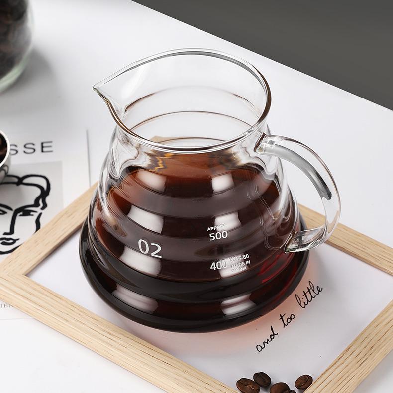 Heat-Resistant Borosilicate Glass Coffee Pot with Drip Filter for Cold Brew