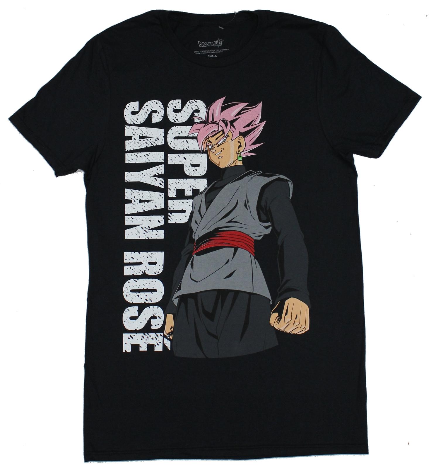 Dragon Ball Z Mens T-Shirt - Super Sayian Rose Standing Battle Ready S