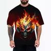 3D Digital Printing of European American Adult Men's T-shirts with Animal Character Patterns