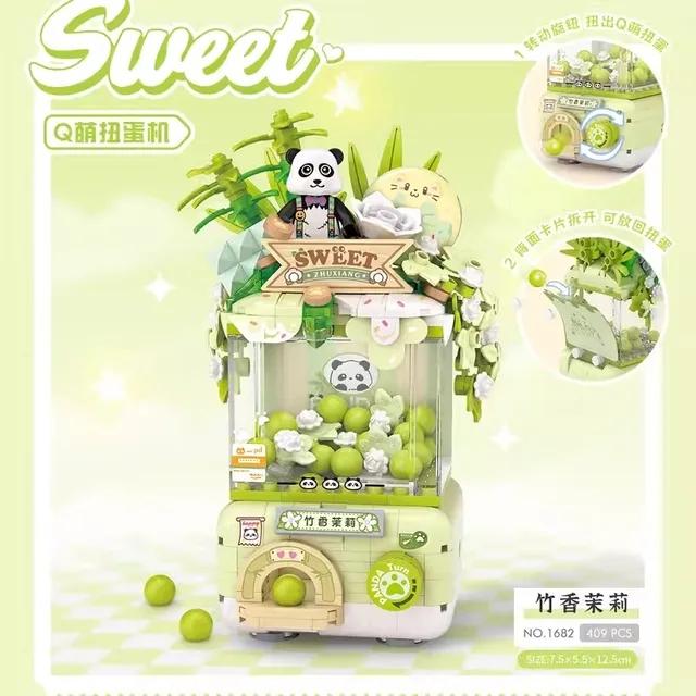 

Mini Loz Blocks City Series Street View Food Truck Fruit/Icecream Shop Learning Assemble Toys Toys For Children 1682